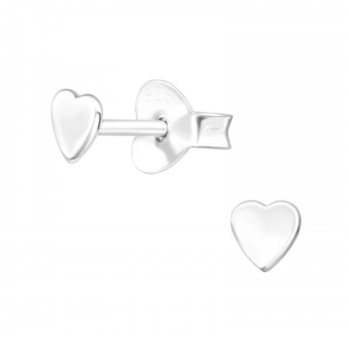 Oorknopjes zilveren hartje