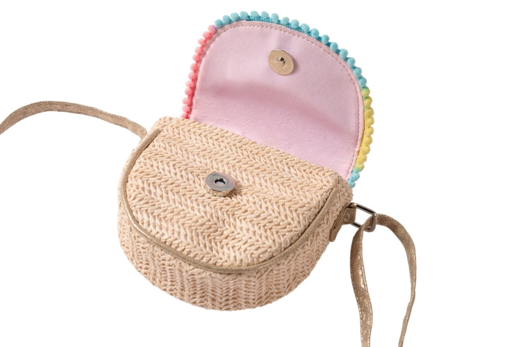 Goudkleurig kinderschoudertasje Some One met vrolijke kleurtjes op de klep, magneetsluiting en verstelbare schouderband