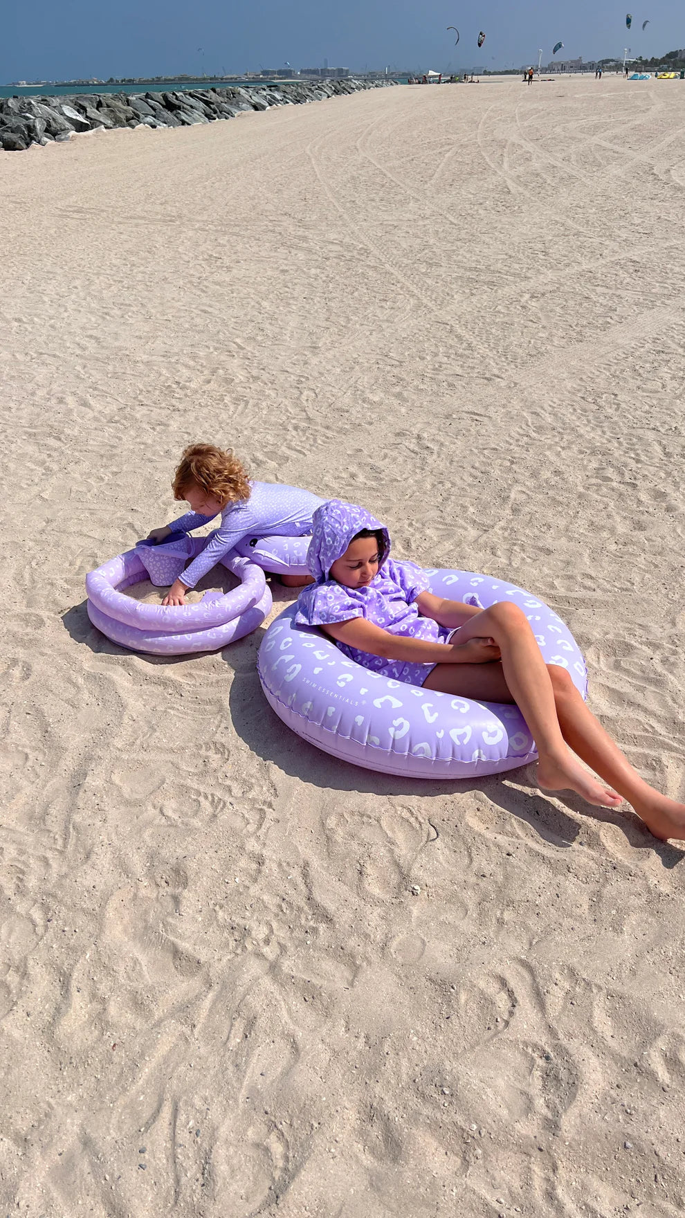 Swim Essentials Zwemband Lila Leopard 90cm